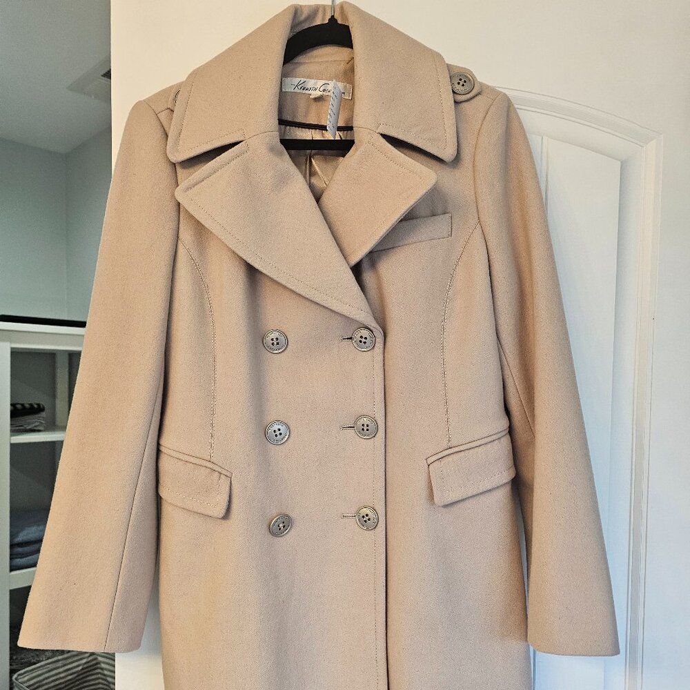 Kenneth Cole Double-Breasted Women's Peacoat